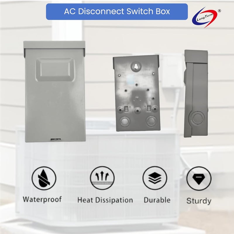 long term 240V 60A Pull Out Switch Box Non-Fused Disconnect Plastic Electronic Components Fused Disconnect Box - Image 2